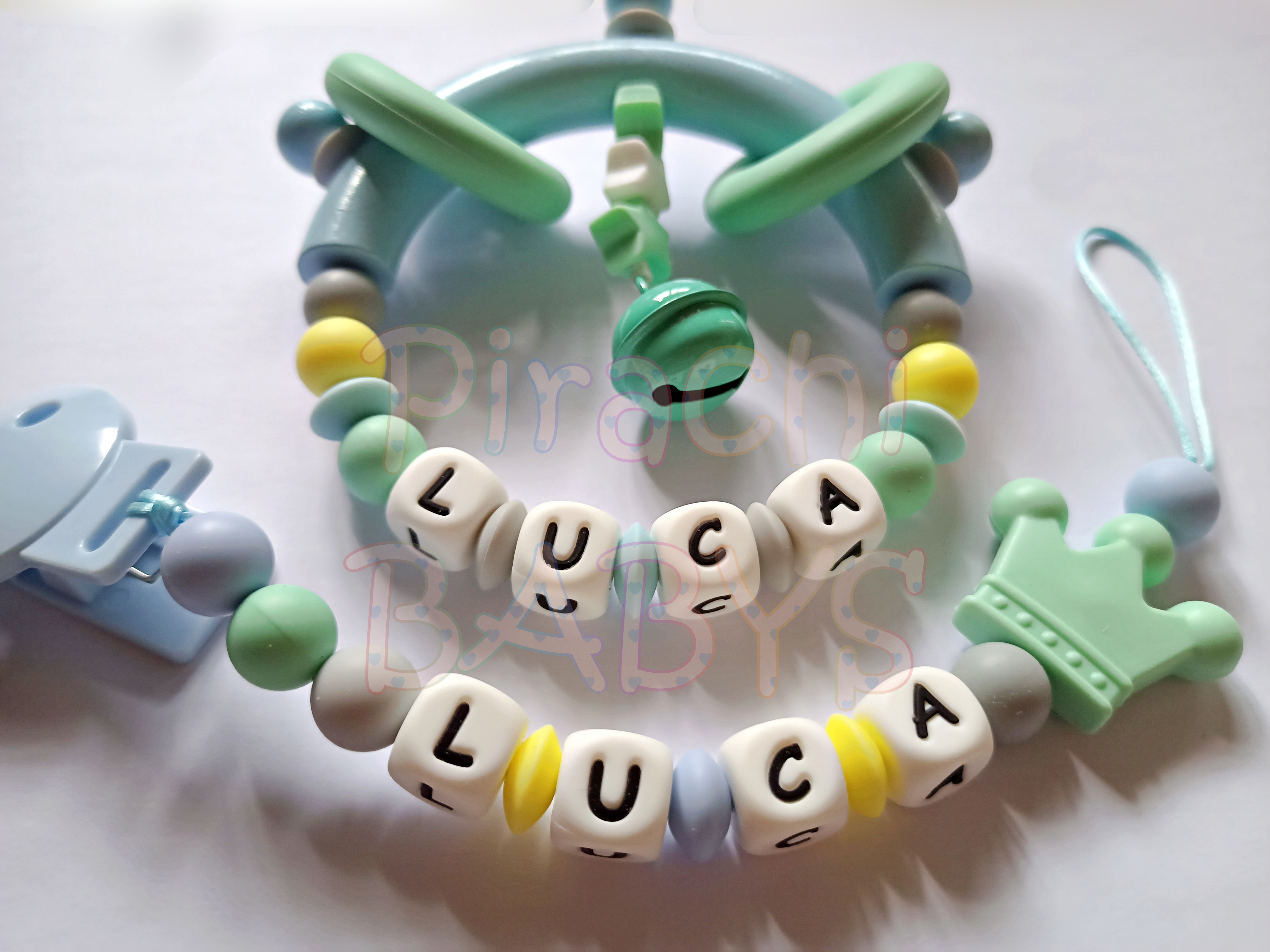 Conjunto de Sonajero y Chupetero - LUCA - Imagen 2